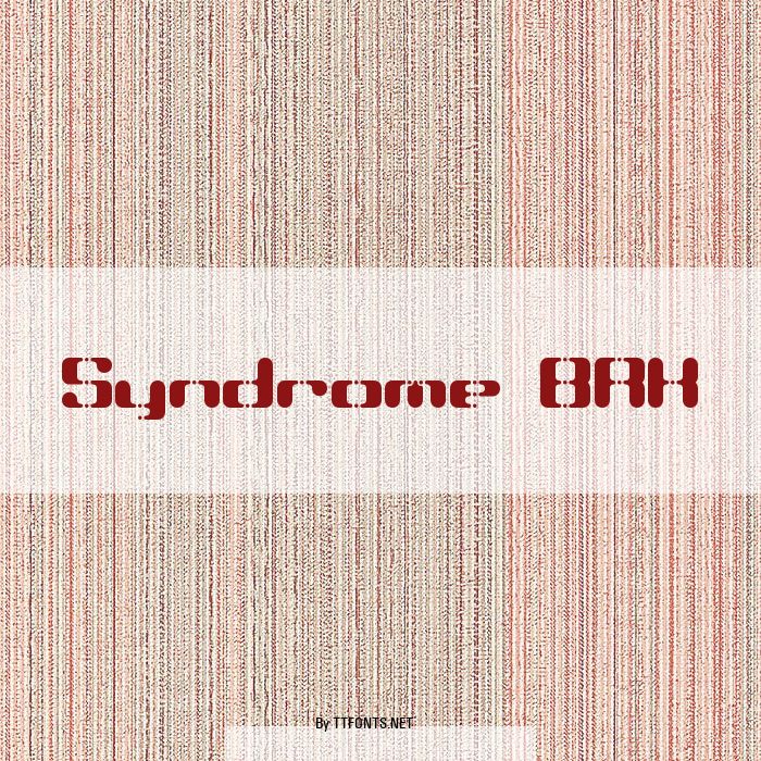 Syndrome BRK example